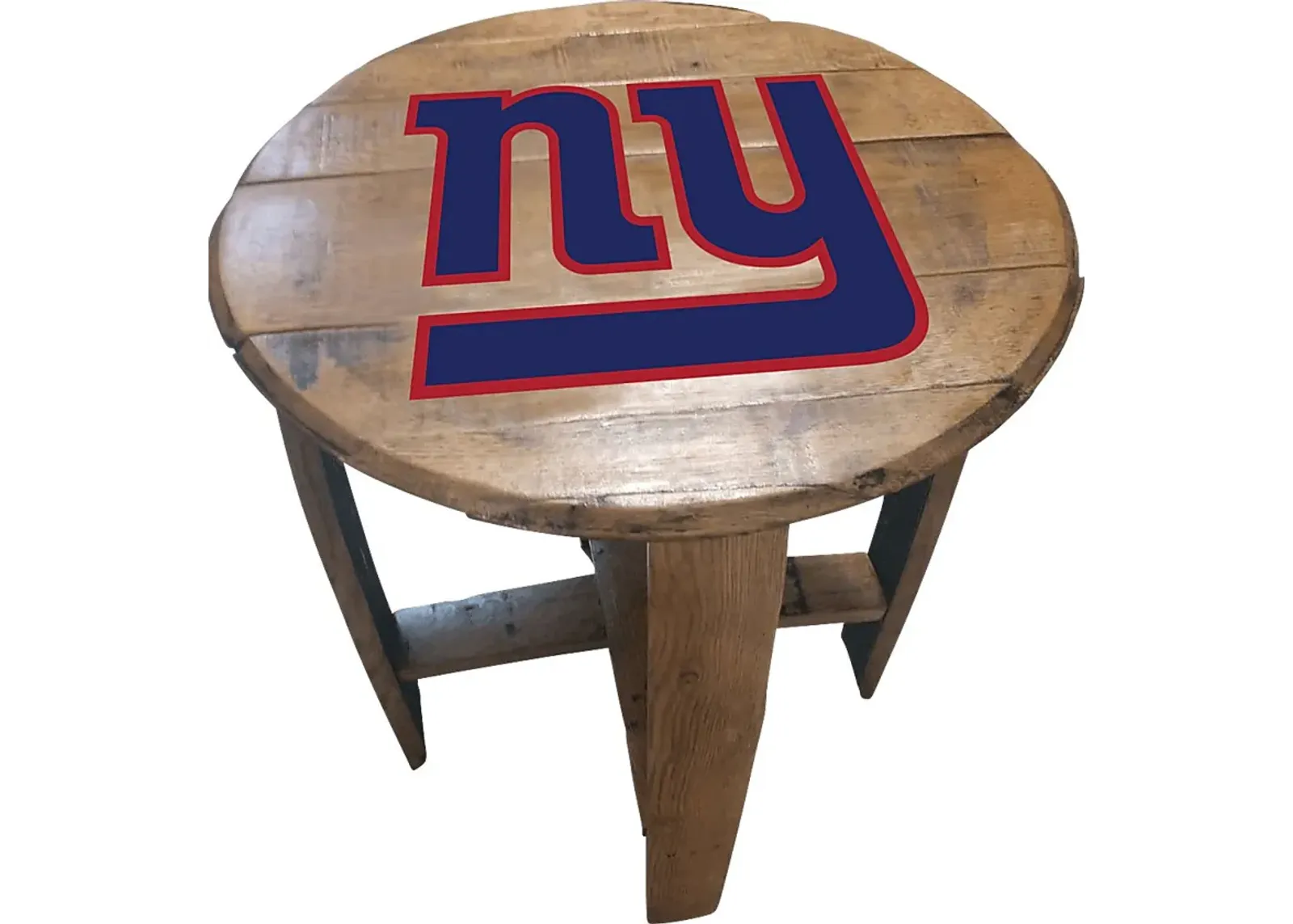 Big Team NFL New York Giants Brown End Table