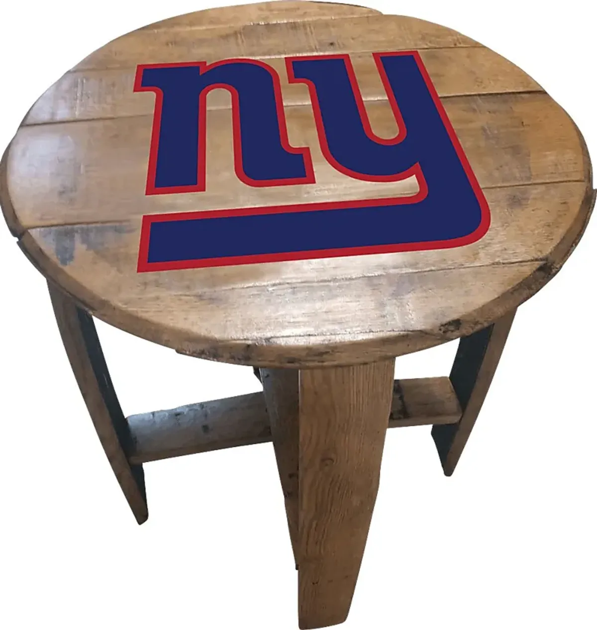 Big Team NFL New York Giants Brown End Table