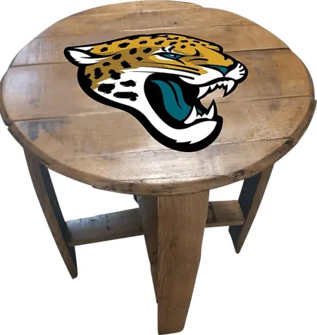 Big Team NFL Jacksonville Jaguars Brown End Table