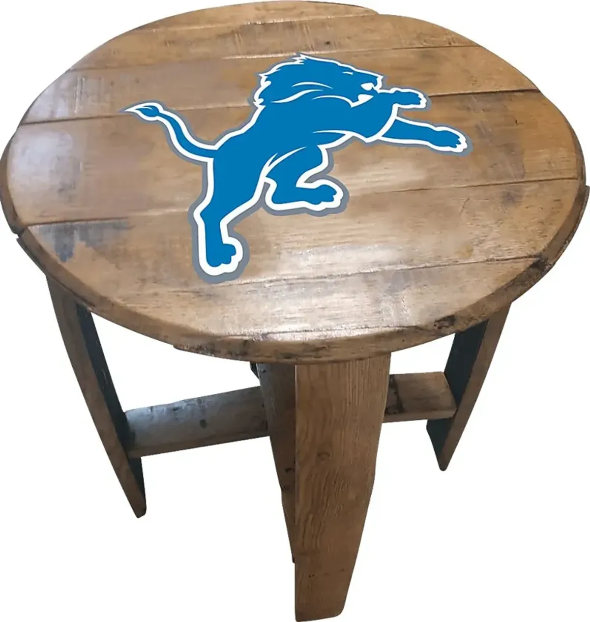Big Team NFL Detroit Lions Brown End Table