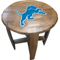 Big Team NFL Detroit Lions Brown End Table