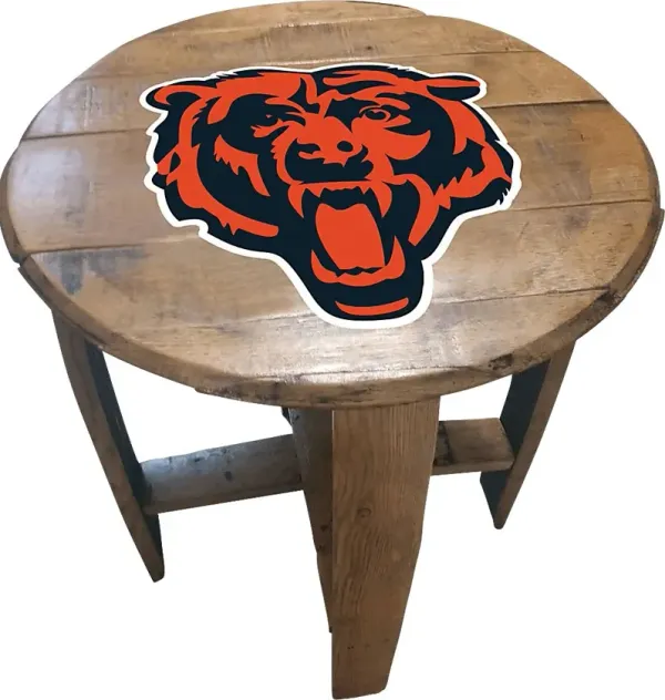 Big Team NFL Chicago Bears Brown End Table