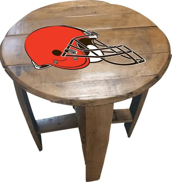 Big Team NFL Cleveland Browns Brown End Table