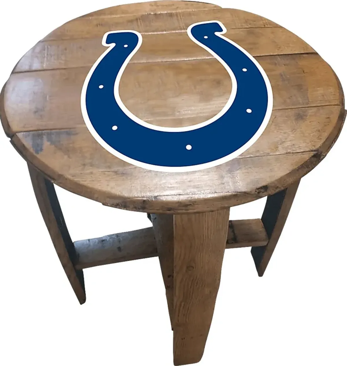 Big Team NFL Indianapolis Colts Brown End Table