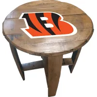 Big Team NFL Cincinnati Bengals Brown End Table