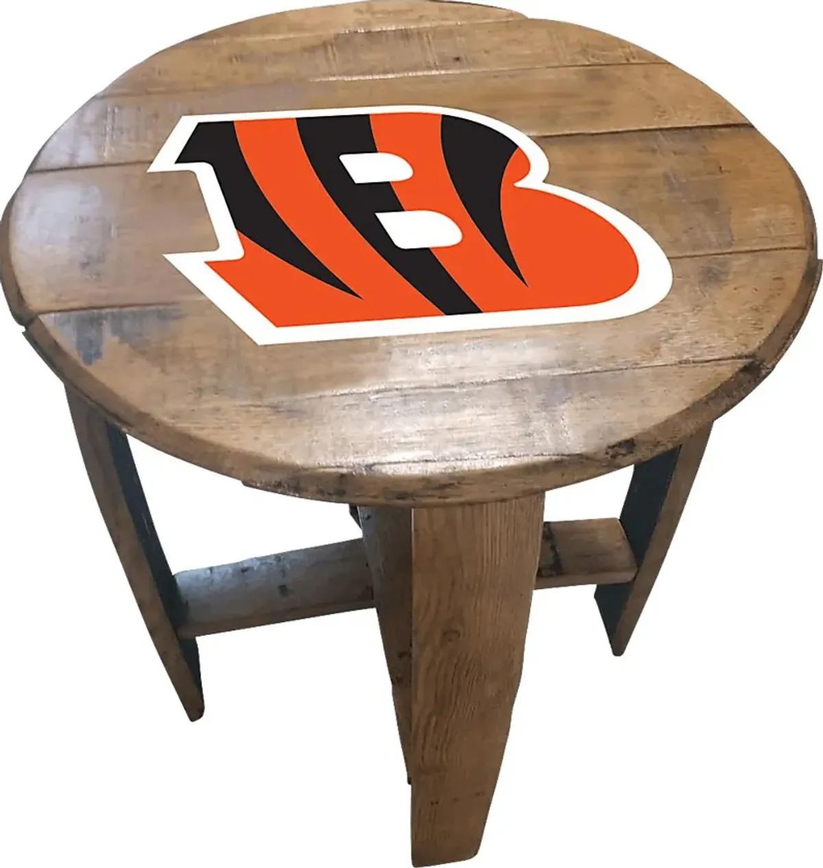 Big Team NFL Cincinnati Bengals Brown End Table