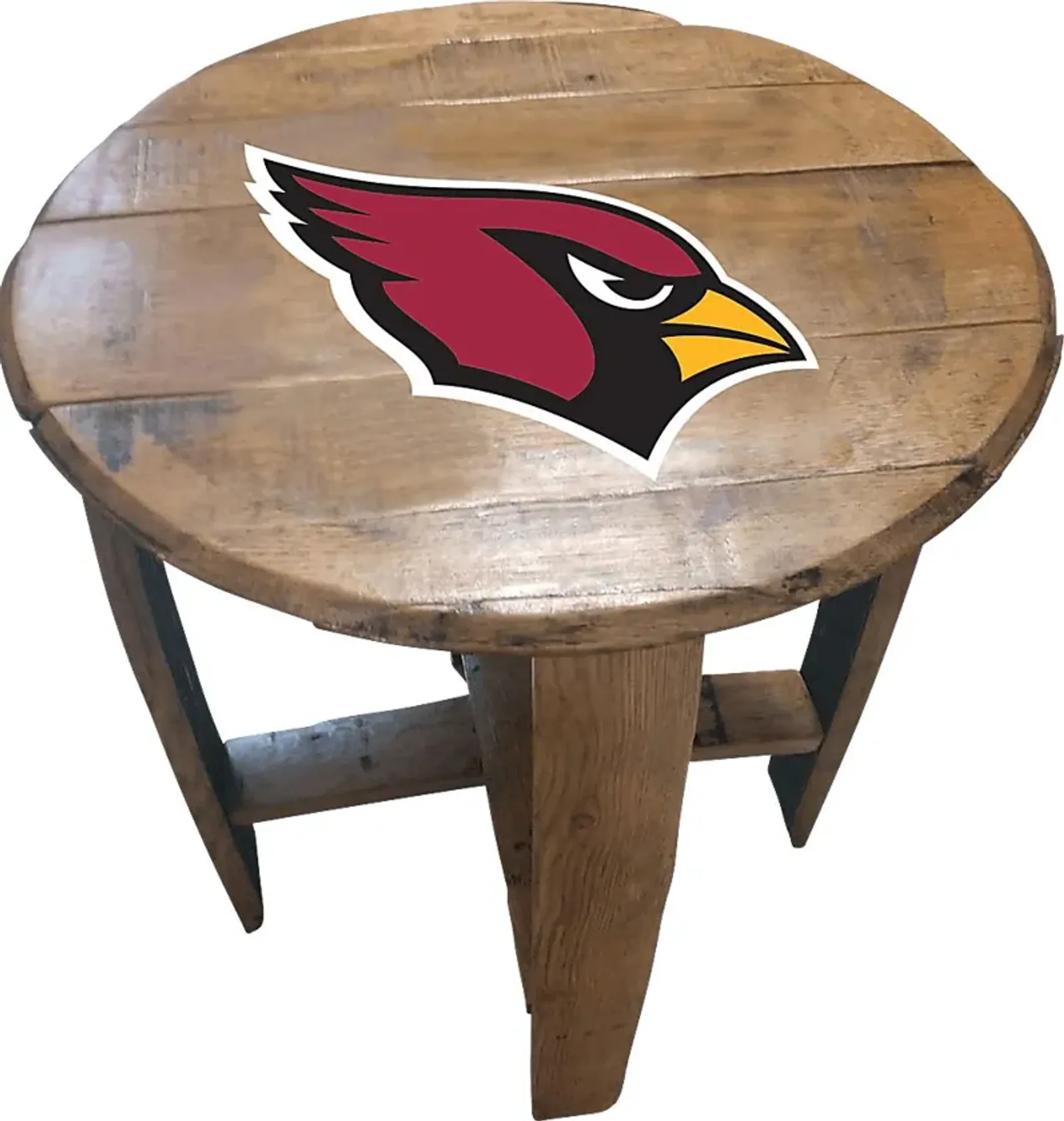 Big Team NFL Arizona Cardinals Brown End Table