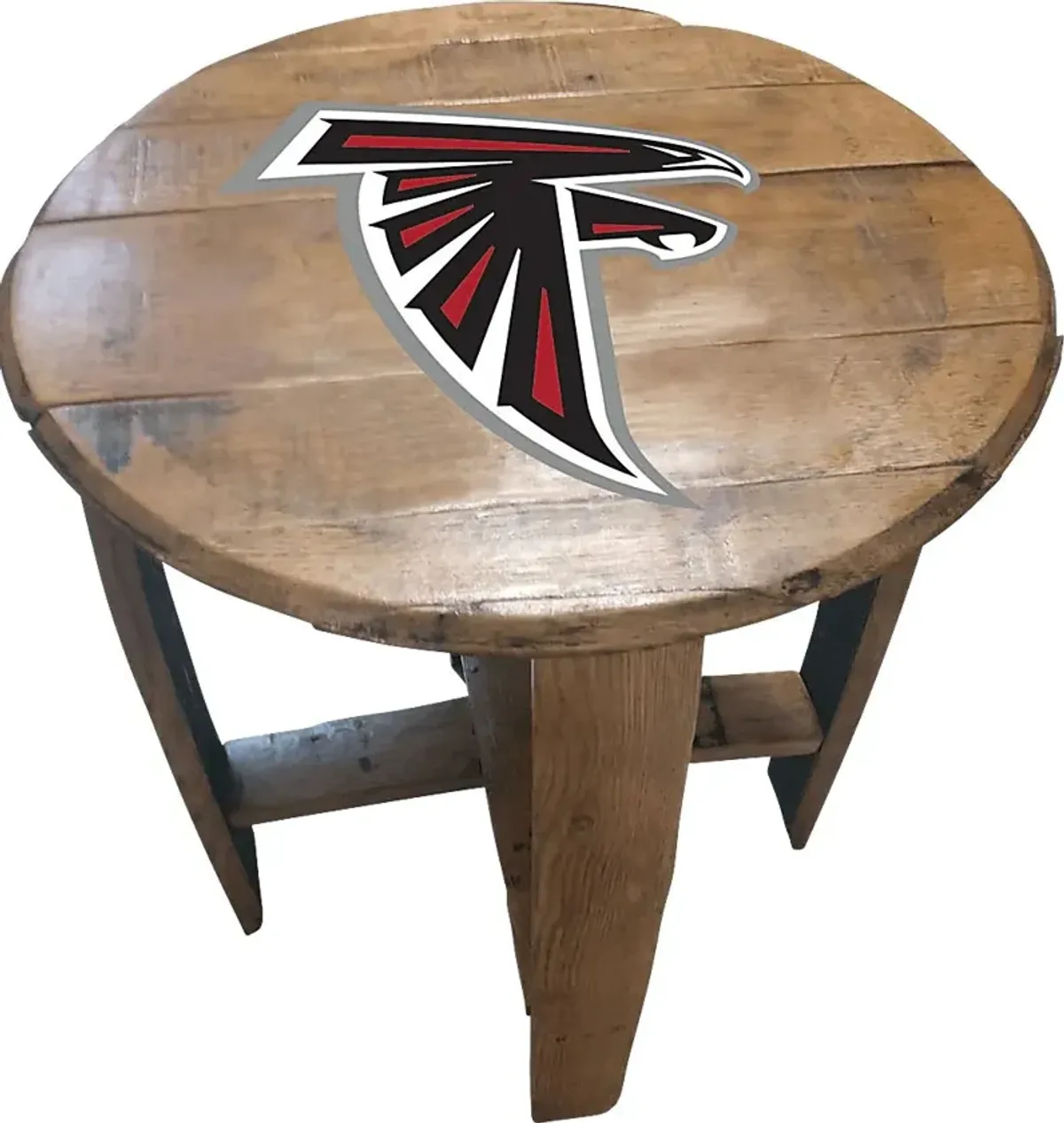 Big Team NFL Atlanta Falcons Brown End Table