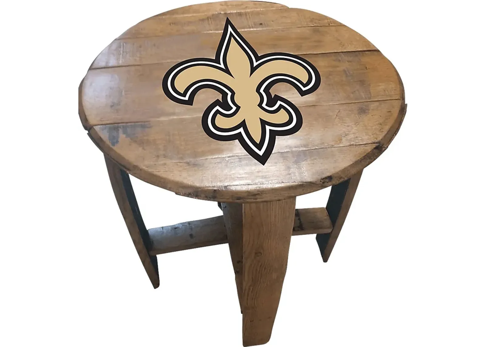 Big Team NFL New Orleans Saints Brown End Table