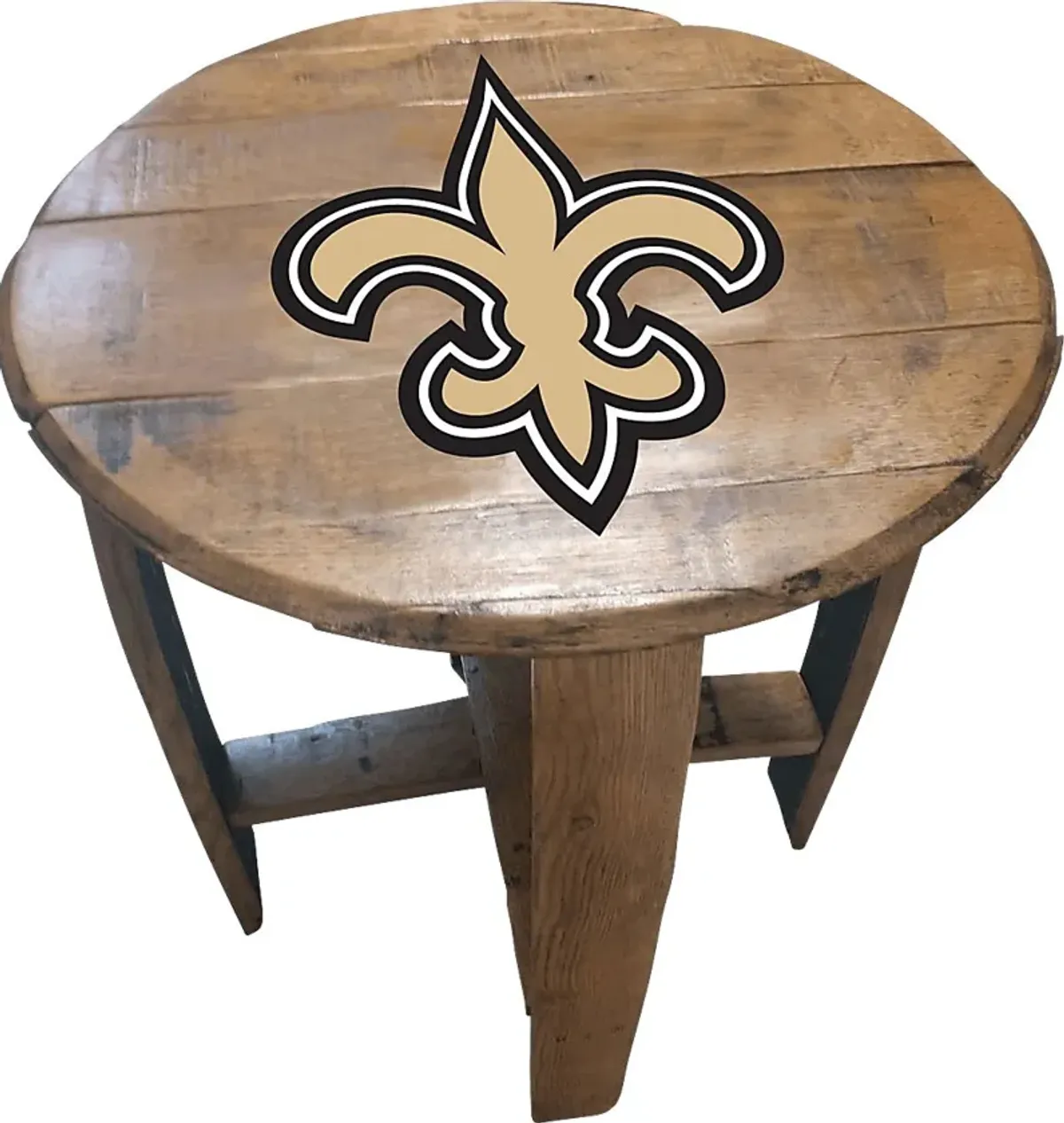 Big Team NFL New Orleans Saints Brown End Table