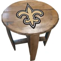 Big Team NFL New Orleans Saints Brown End Table