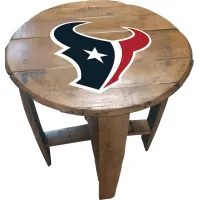 Big Team NFL Houston Texans Brown End Table