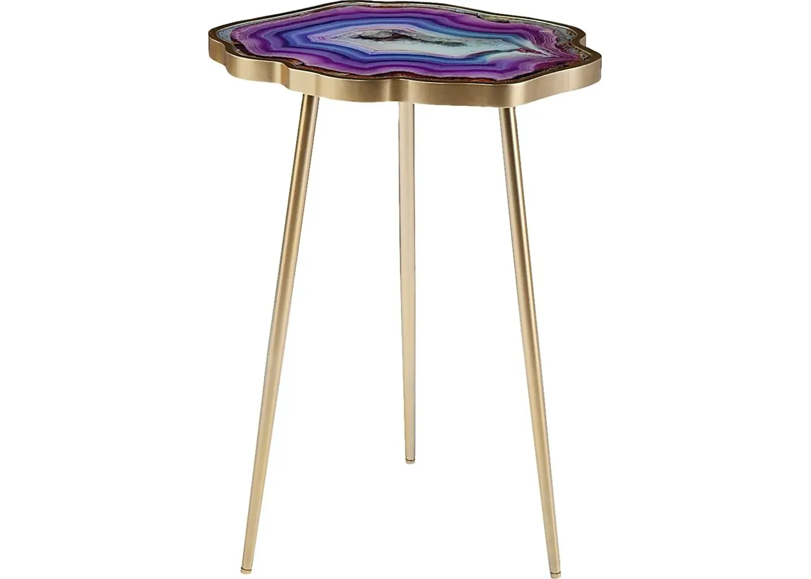 Kinzieway Purple Accent Table