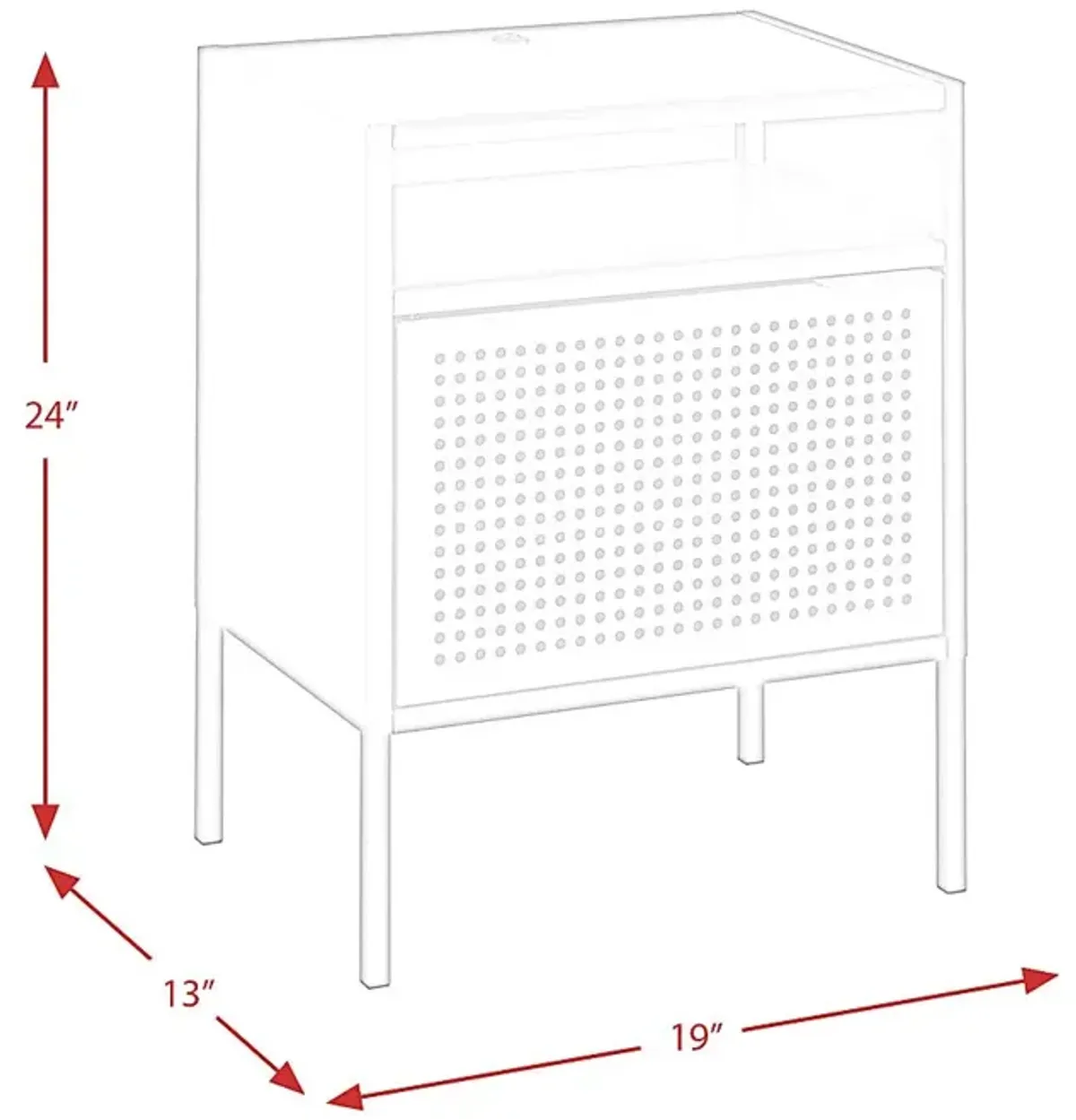 Hiett Black Accent Table