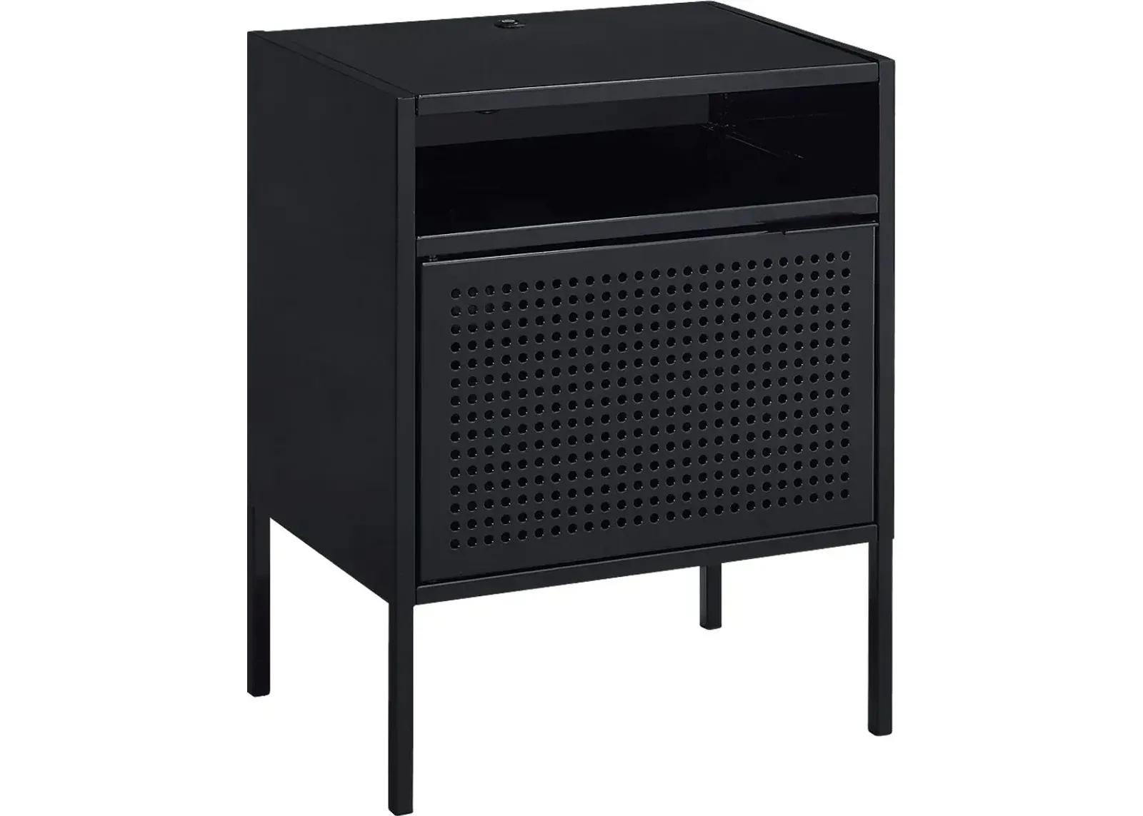 Hiett Black Accent Table