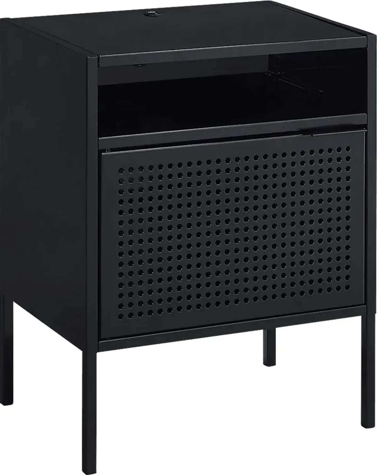 Hiett Black Accent Table