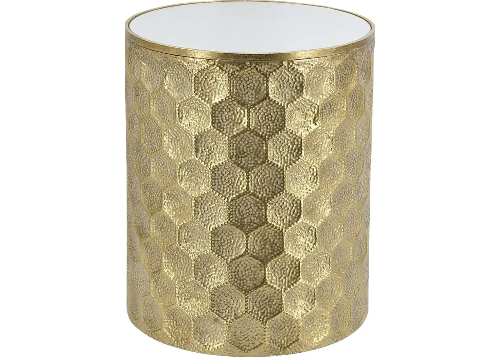 Brocado Gold Accent Table