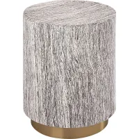 Angelius Gray Accent Table