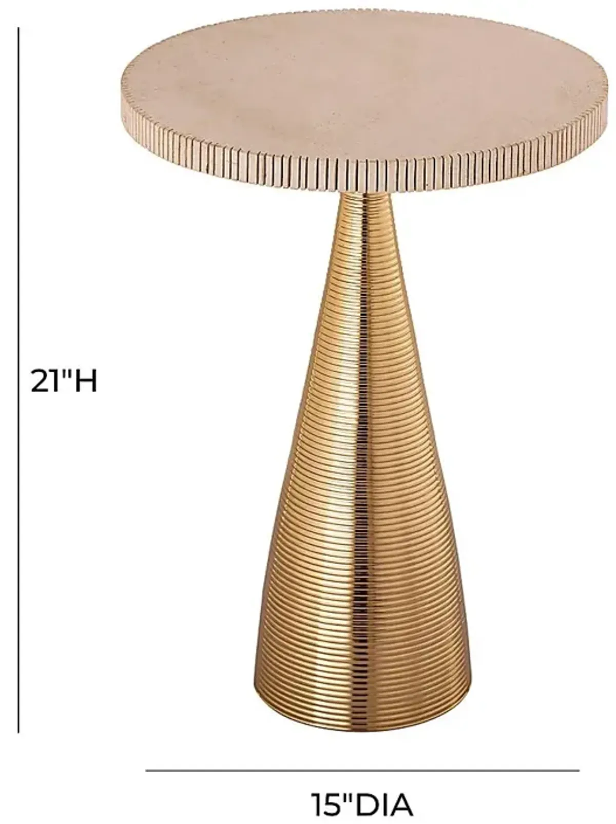 Estournela Gold Accent Table