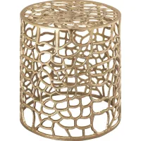 Belina Ann Gold Accent Table