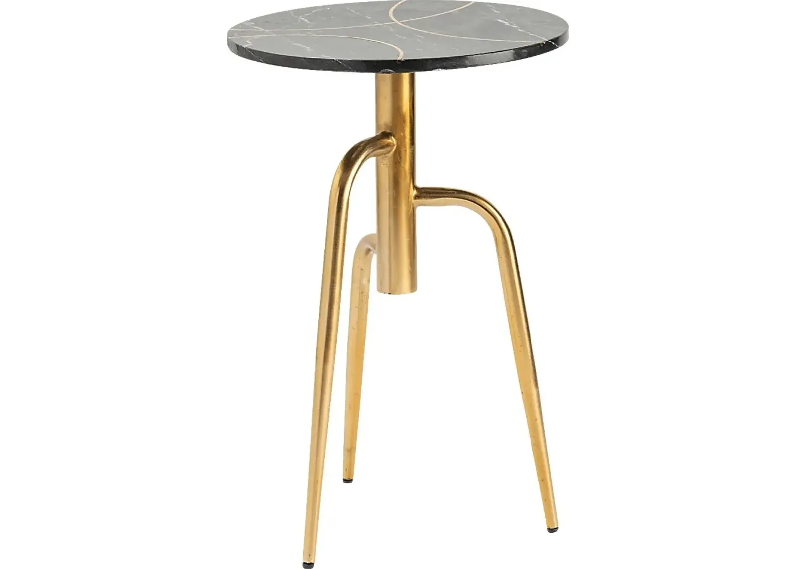 Elva Ann Black Accent Table