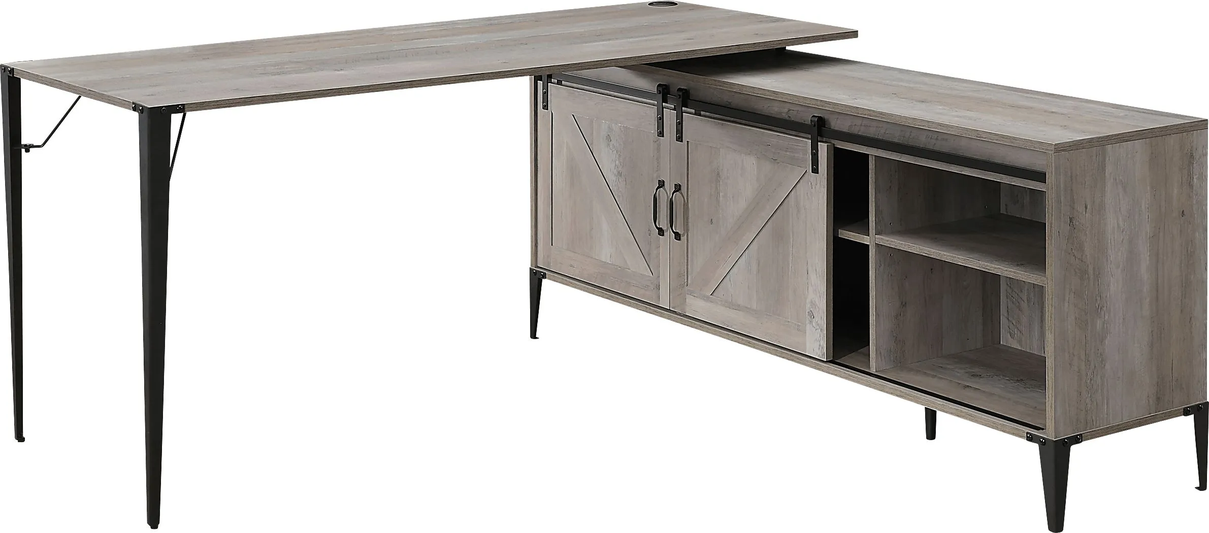 Harinette Gray Desk