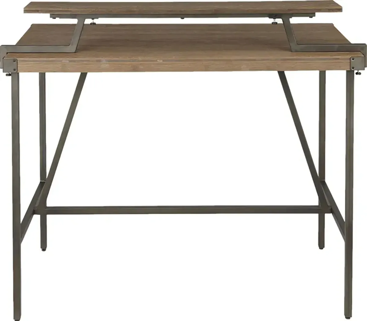 Asaff Antique Brown Standing Desk