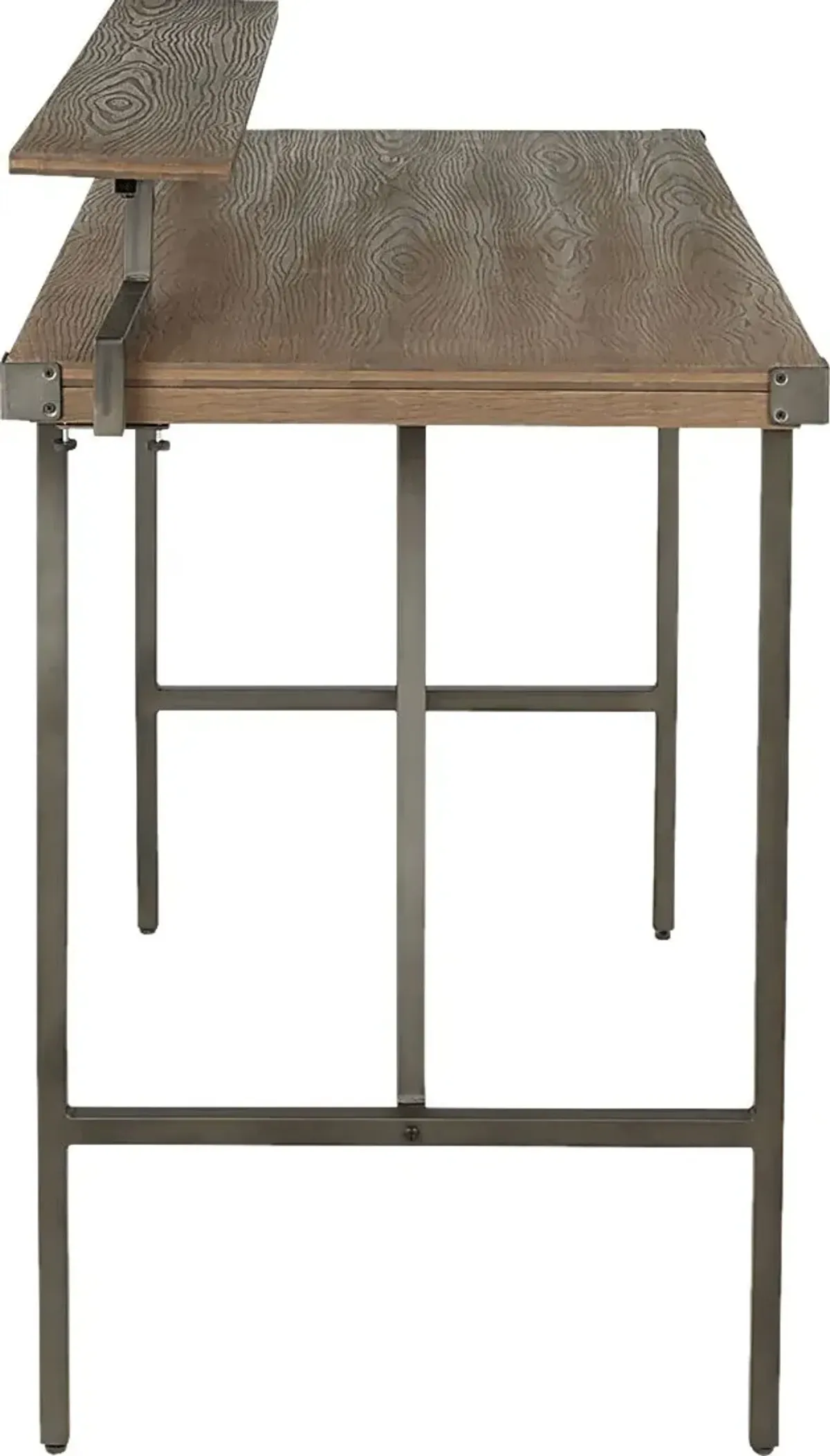 Asaff Antique Brown Standing Desk