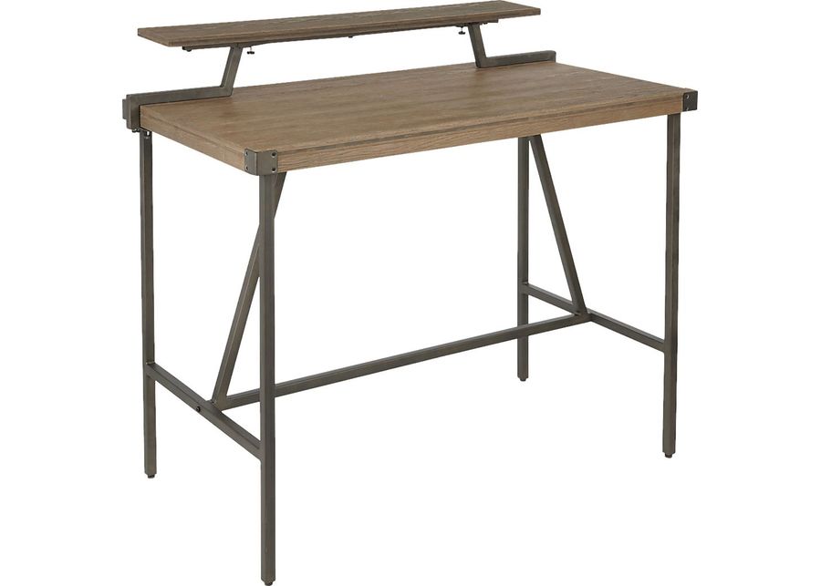 Asaff Antique Brown Standing Desk