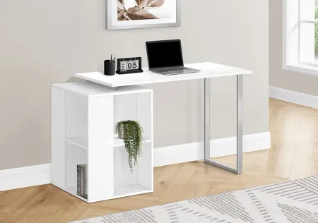 Monteron White Desk