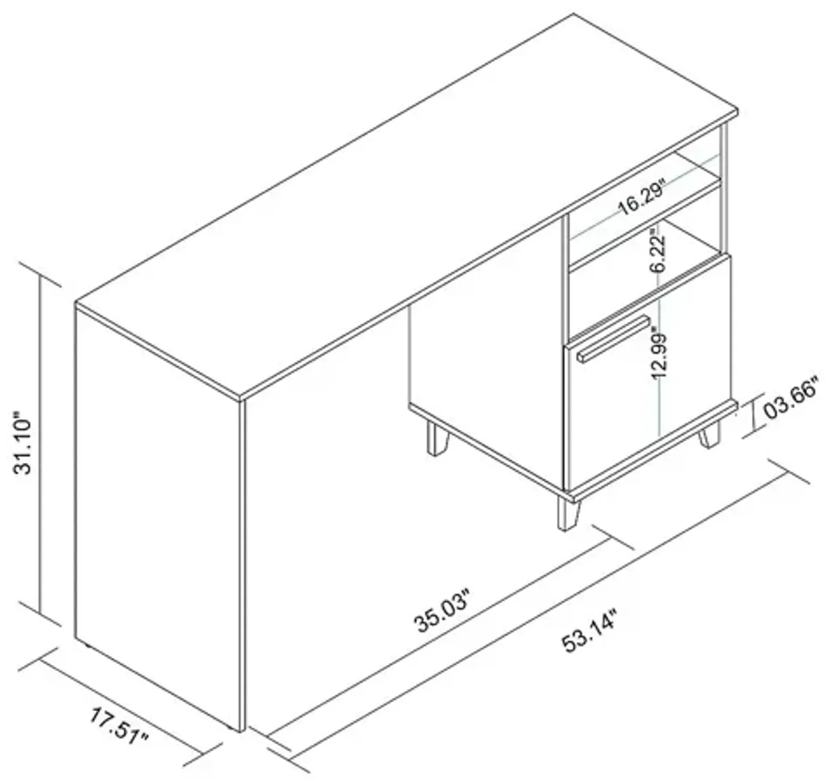 Arvilla White Desk