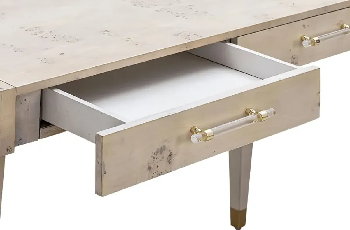 Ailshie III White Desk