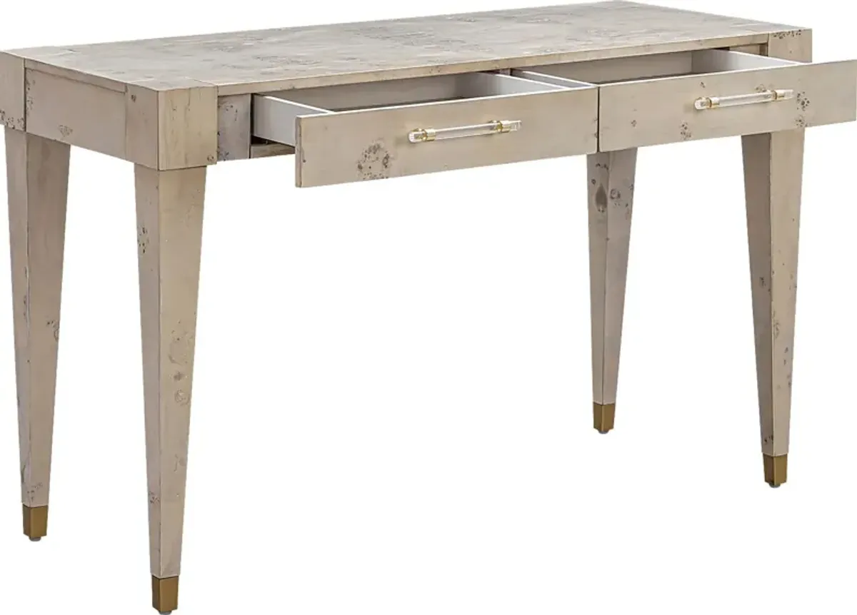 Ailshie III White Desk