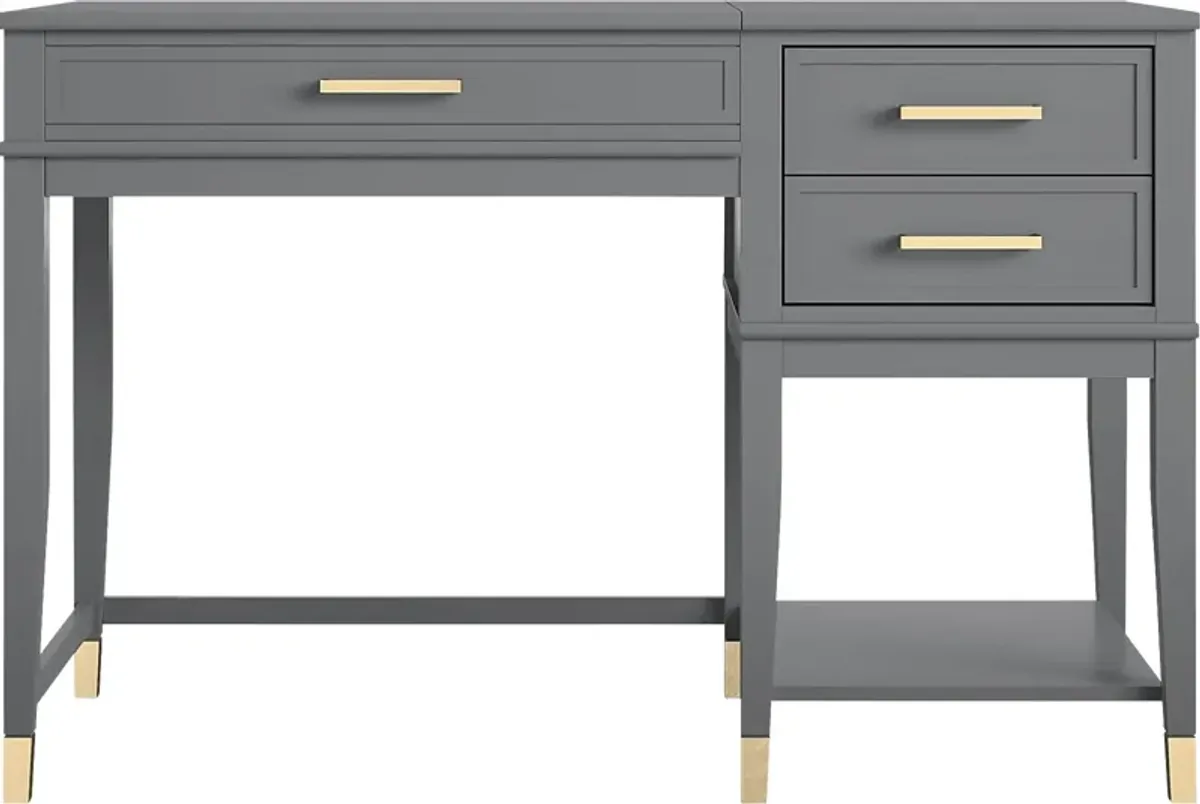 Tulagin Gray Lift-Top Desk