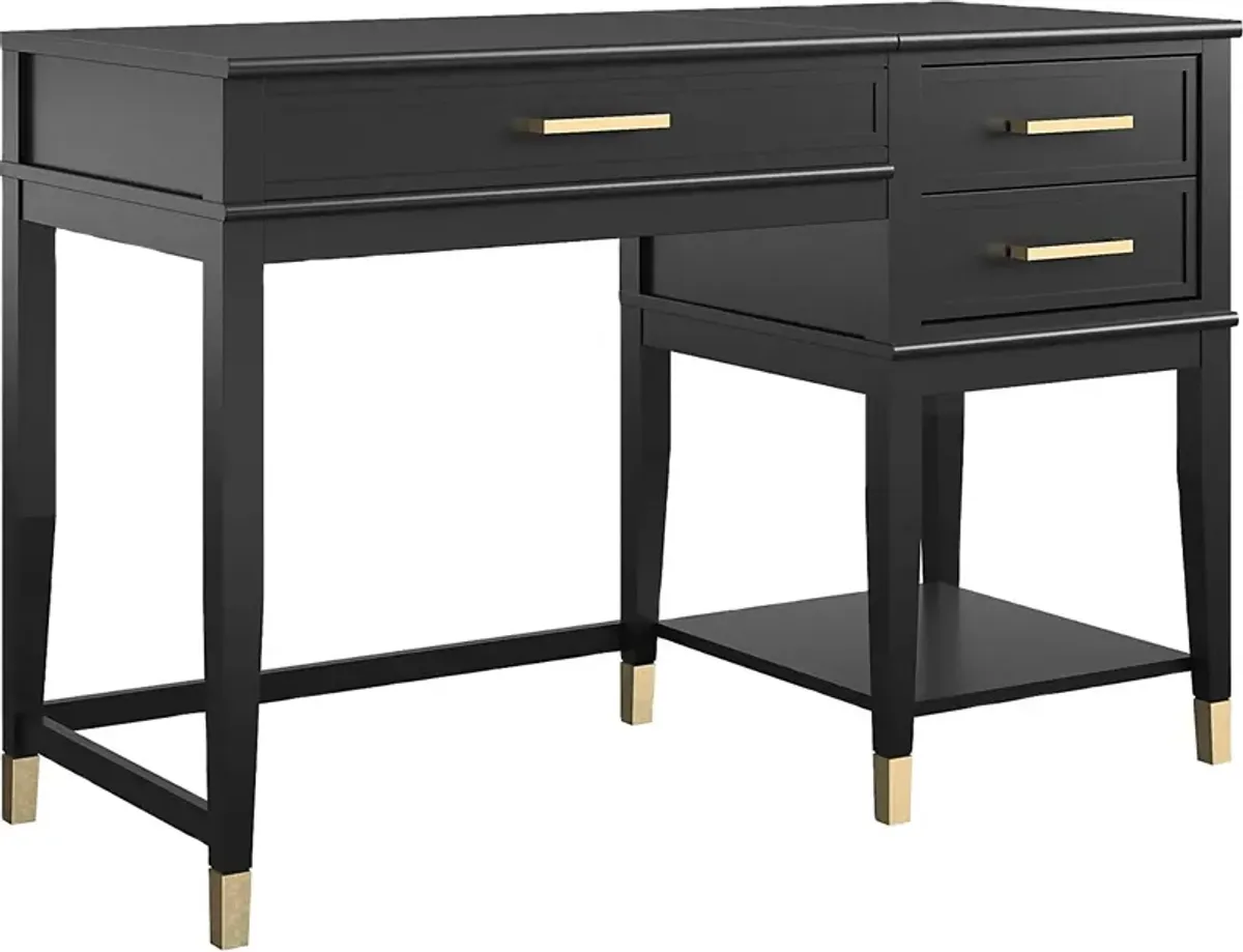 Tulagin Black Lift-Top Desk