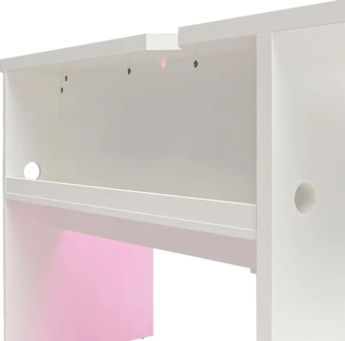 Chelswolde White Gaming Desk