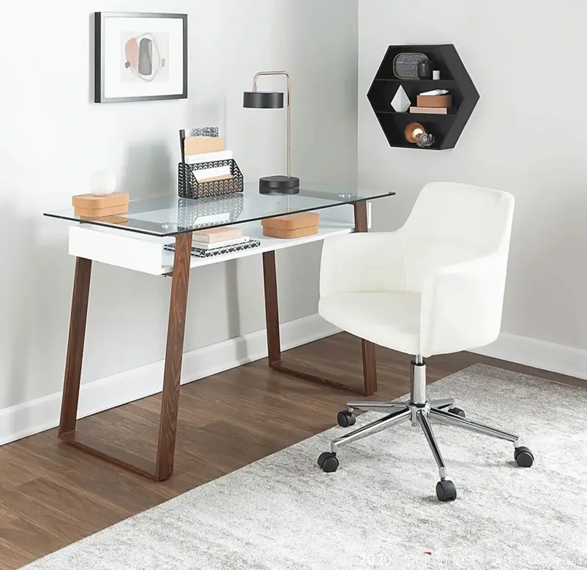 Chatteron White Desk