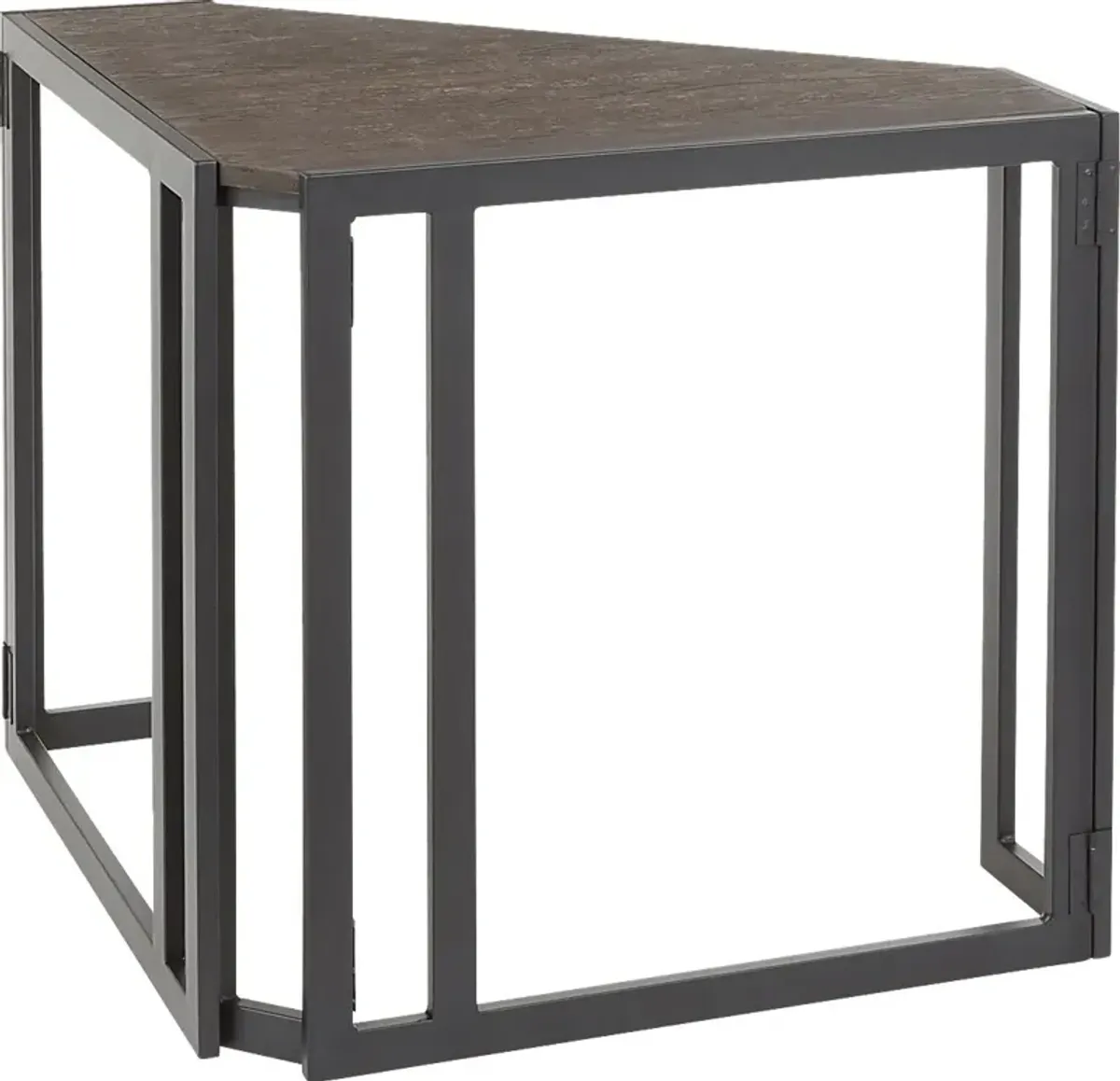 Paigefield Espresso Corner Desk