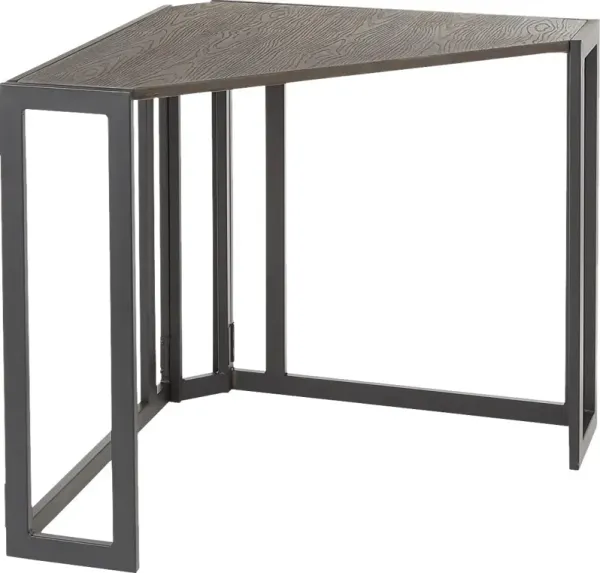 Paigefield Espresso Corner Desk