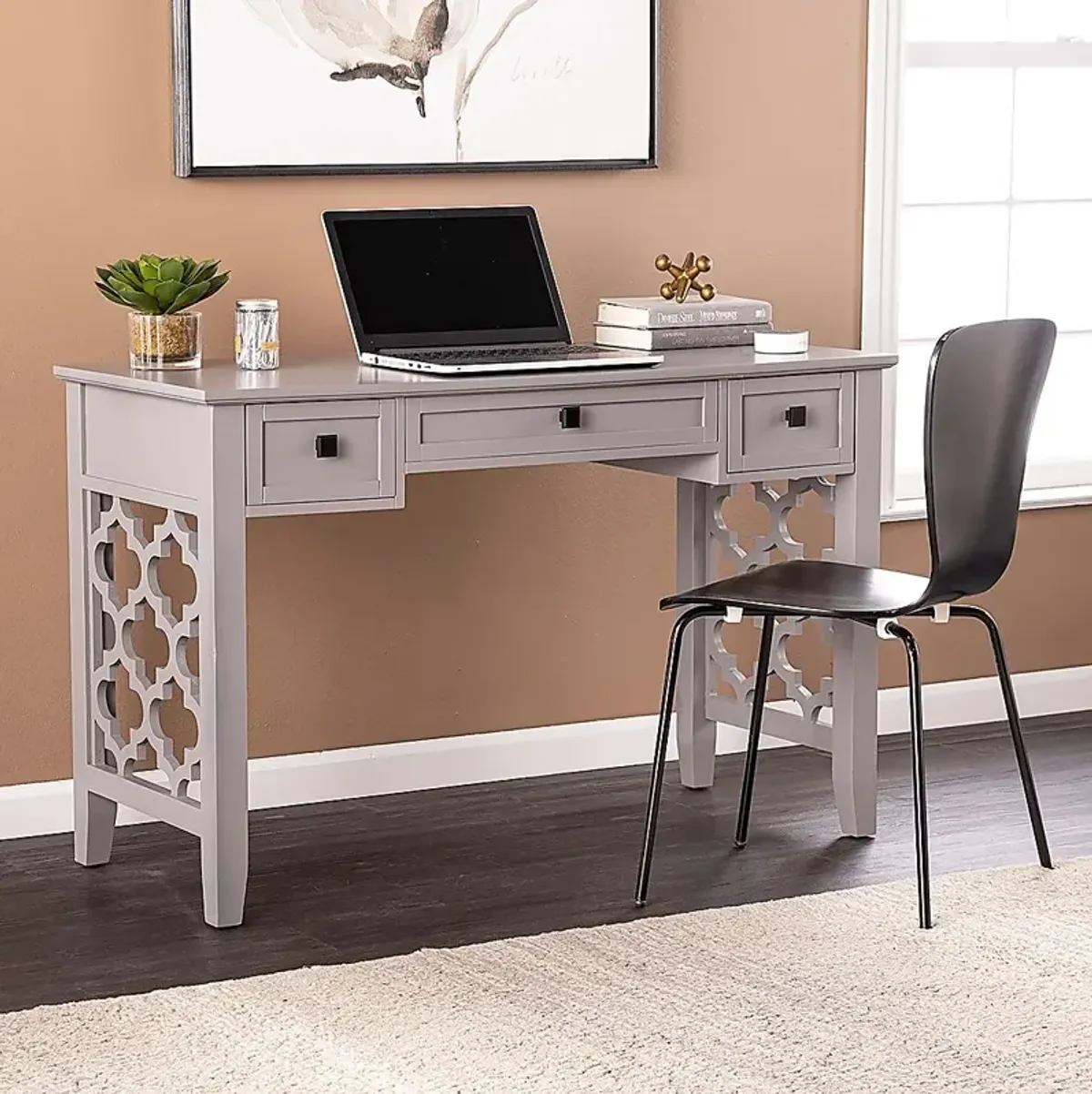 Pondwood Gray Desk