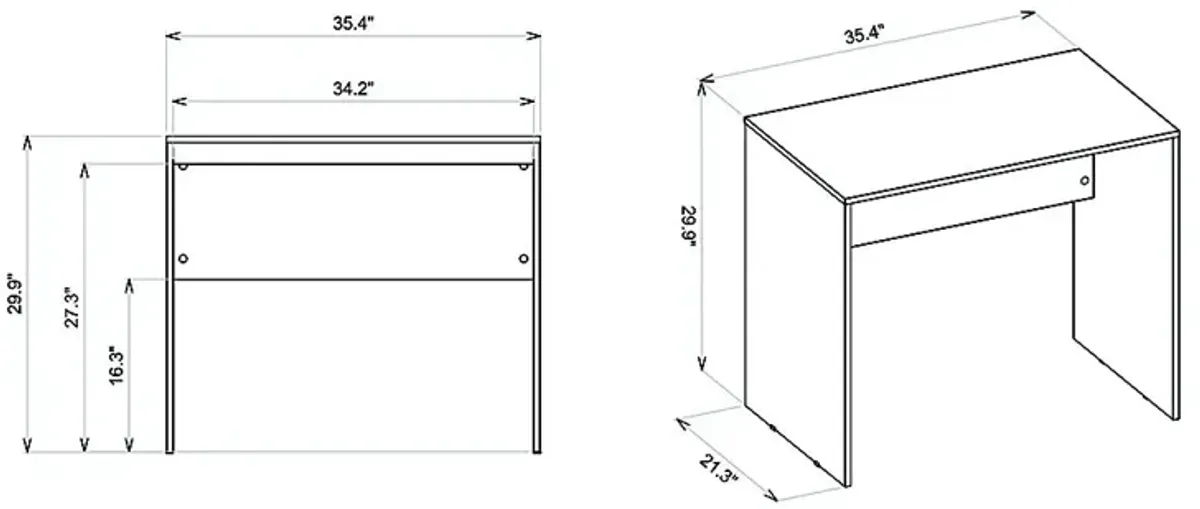 Helaman Gray Desk