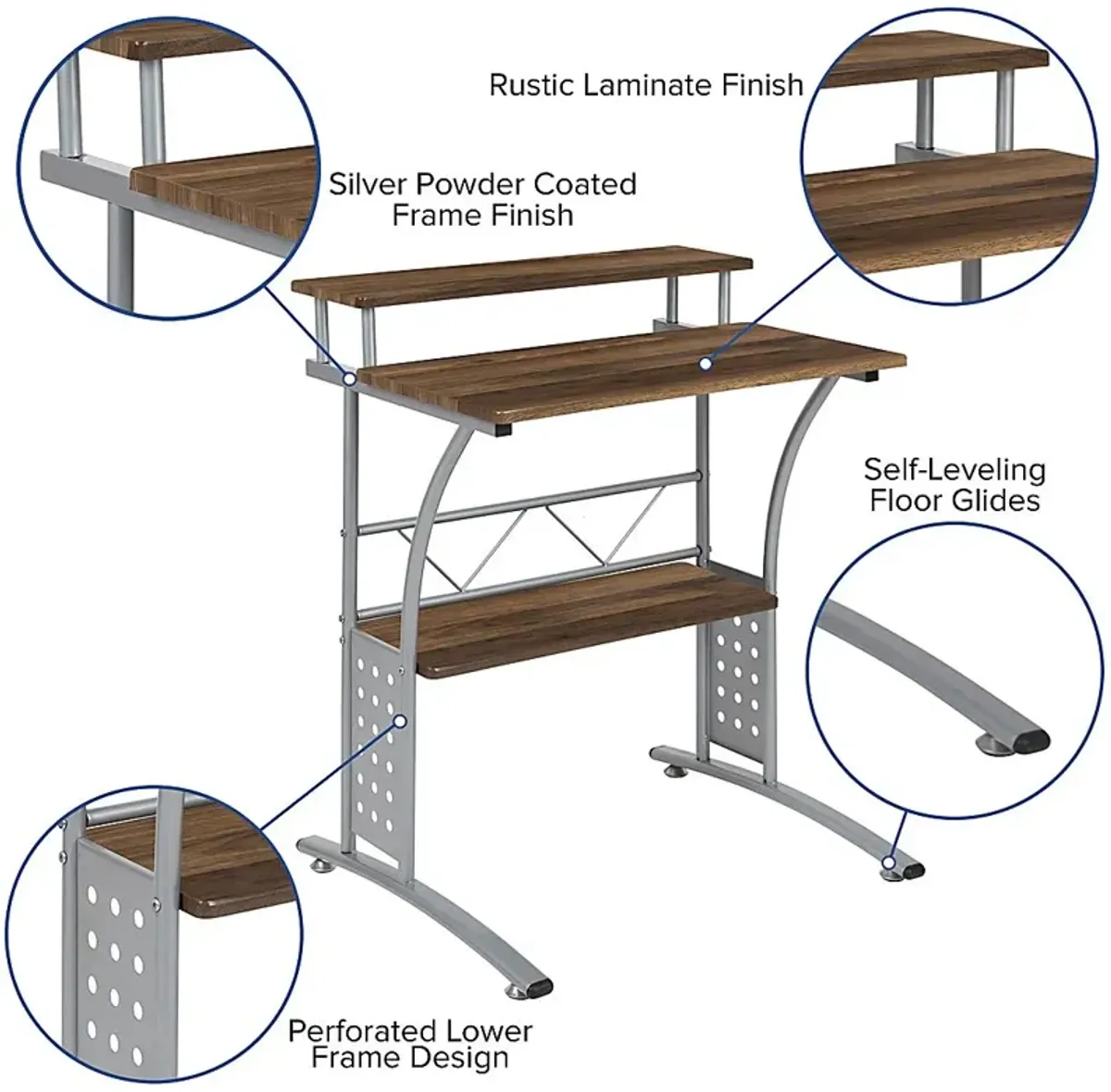 Keagon Walnut Desk