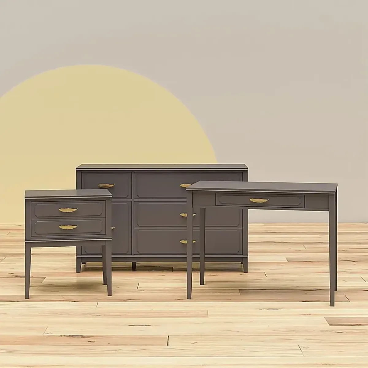 Canberra Gray Desk