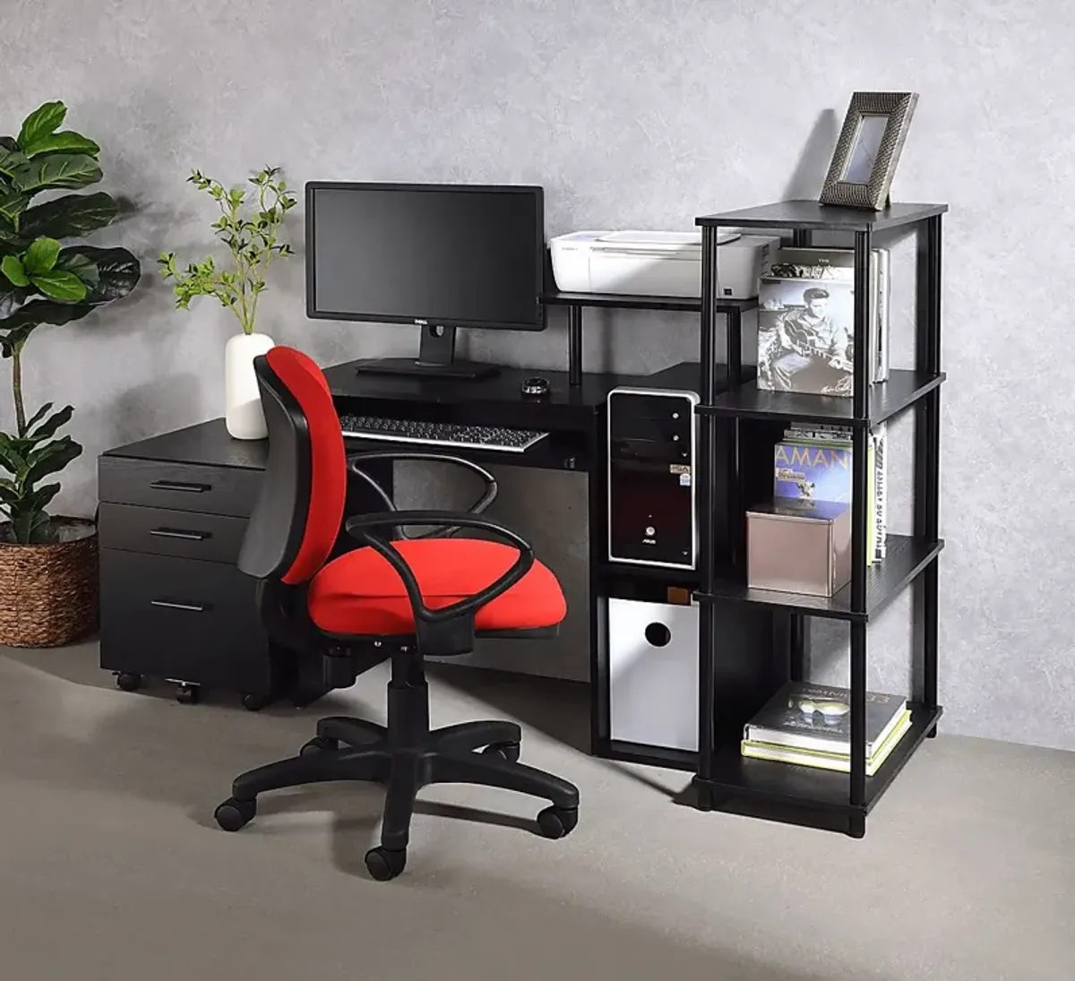 Roseny Black Desk