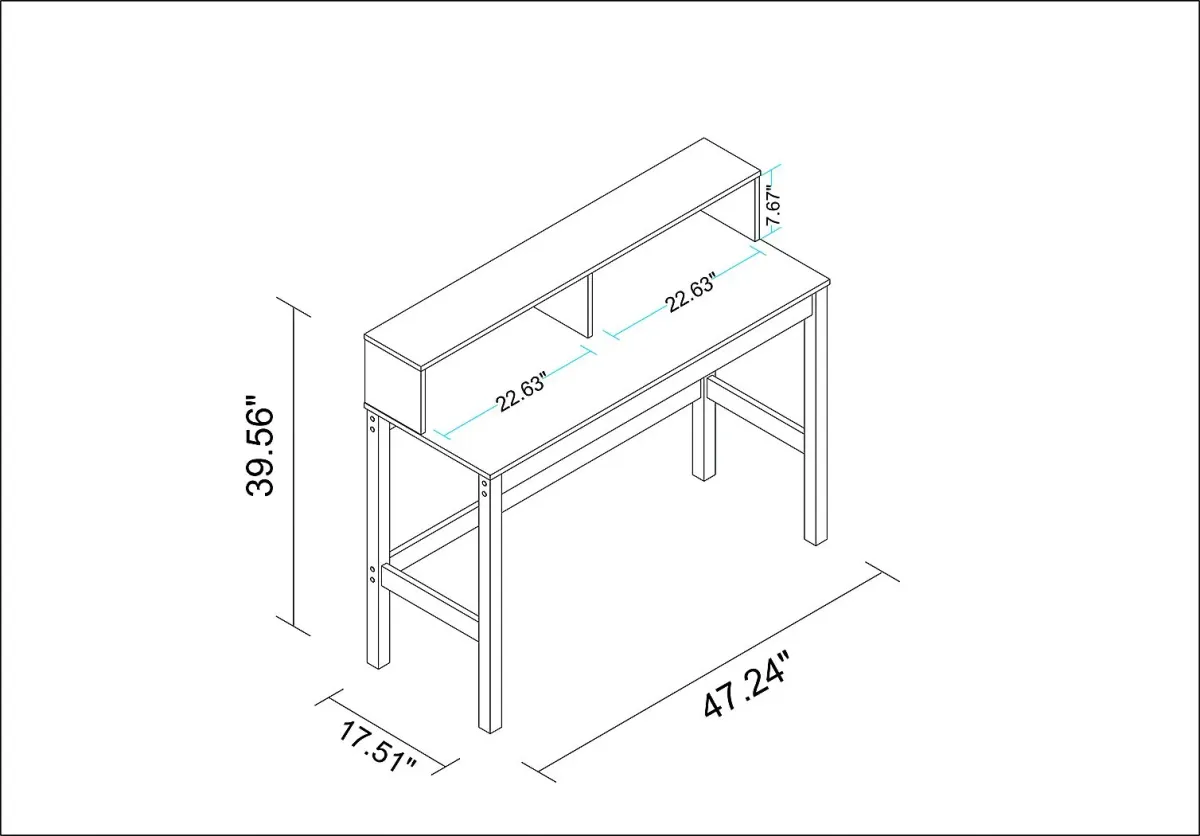 Trumball White Desk