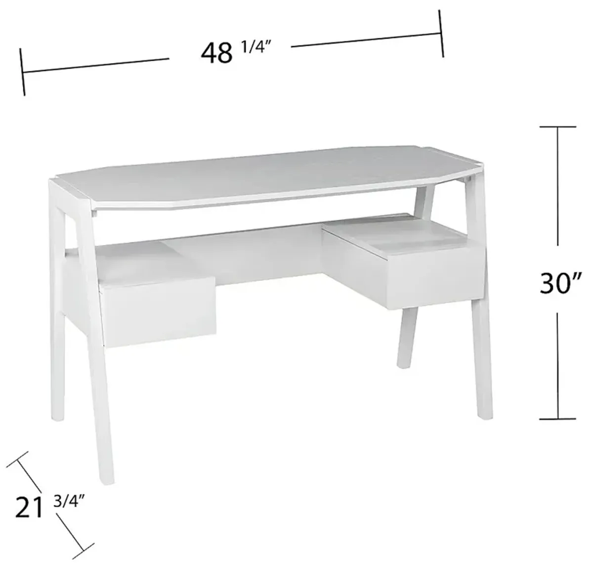 Larchbrook White Desk