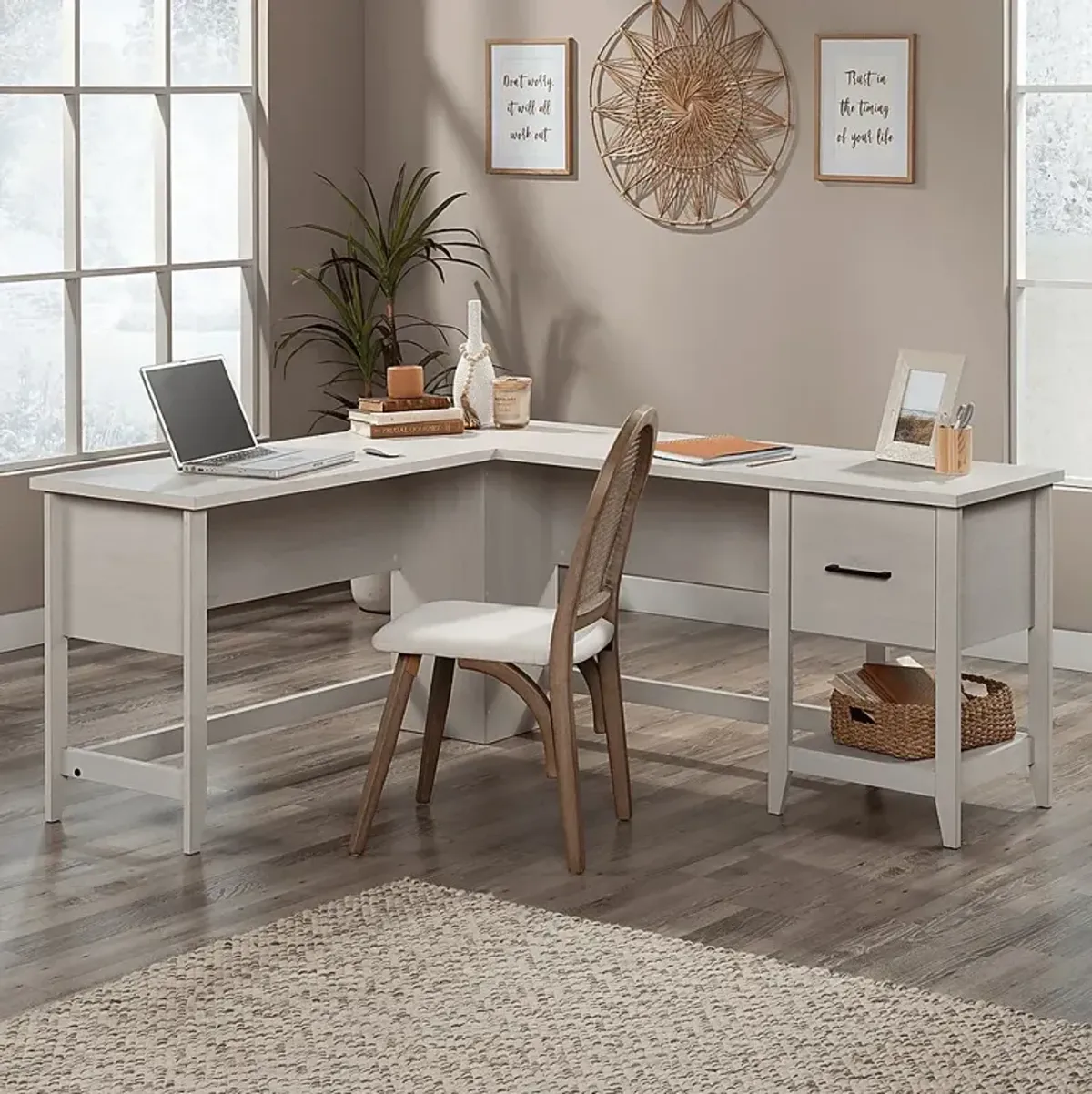 Anogoc Gray Desk