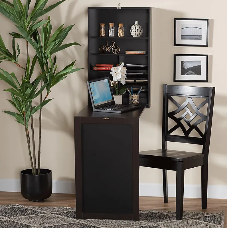 Eldoran Dark Brown Folding Desk