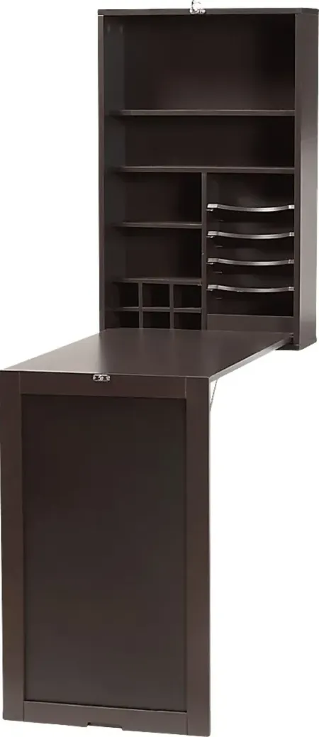 Eldoran Dark Brown Folding Desk
