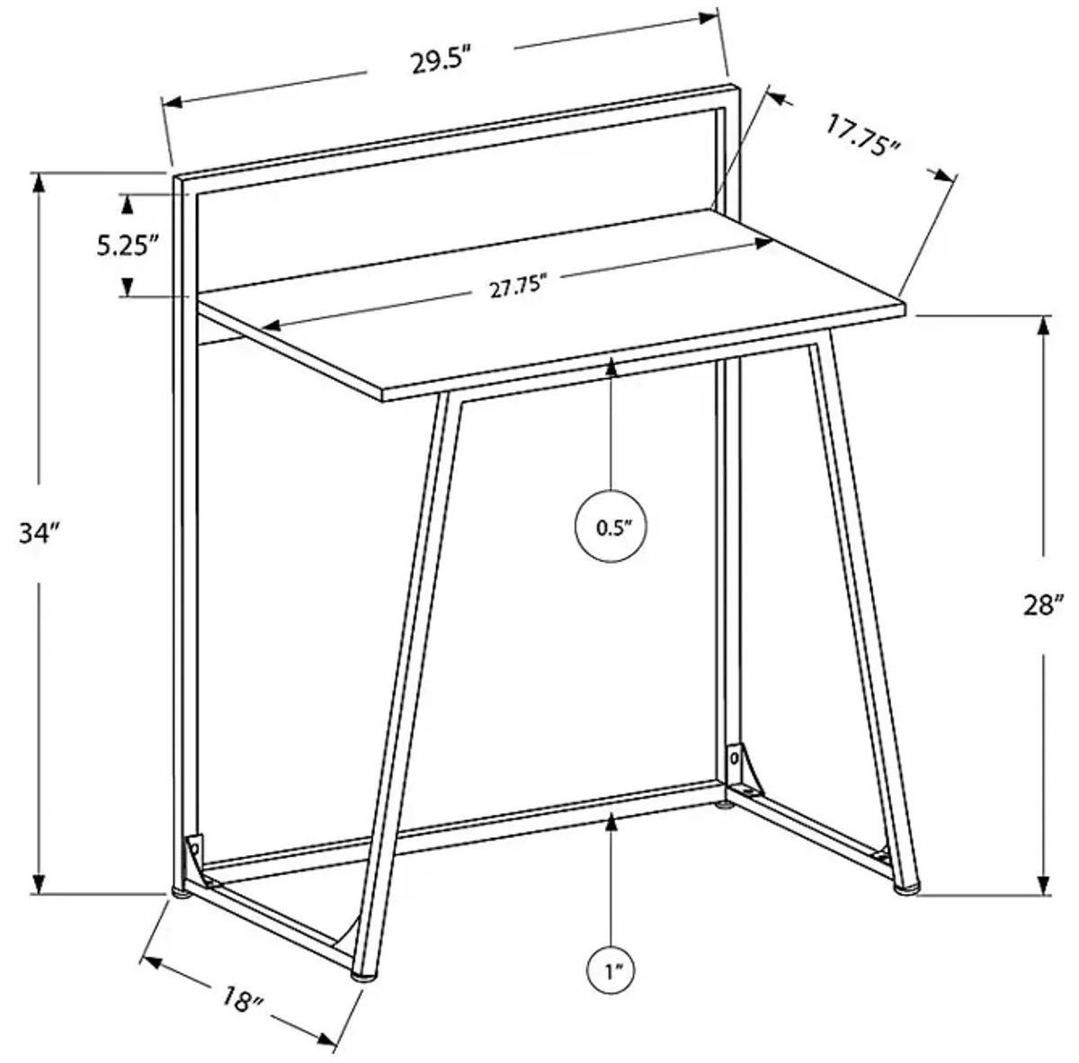 Beutell Natural Desk